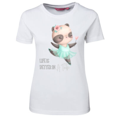Flutter Foot T-shirt - Ladies Tee - On Special! Thumbnail